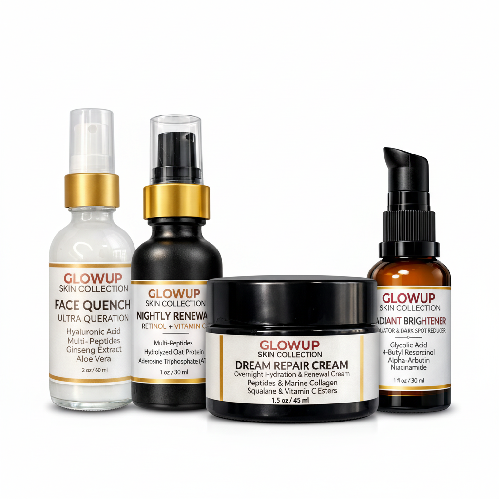 Glowup Rotation Method Set - Complete 4 product nighttime skincare system